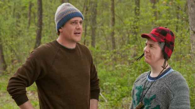 Tightly knit ... Jason Segel and Chris Parnell in <i>Five Year Engagement</i>