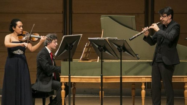 The Trio Arcomelo in action at City Recital Hall. 