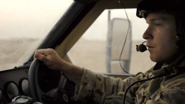 Lance-Corporal Jared 'Crash' MacKinney in Afghanistan.