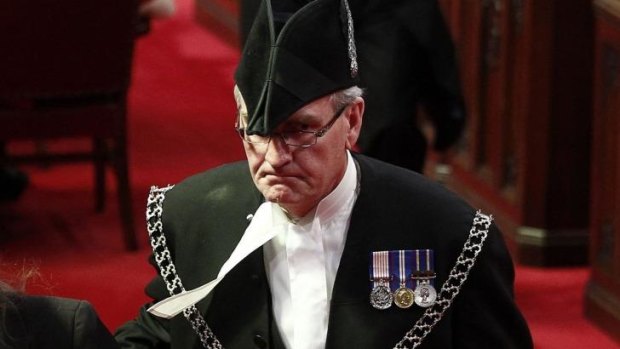 Hailed as a hero: Sergeant-at-Arms Kevin Vickers.
