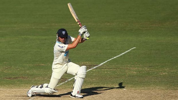 Reassured by selection ... Moises Henriques bats for NSW against Western Australia.