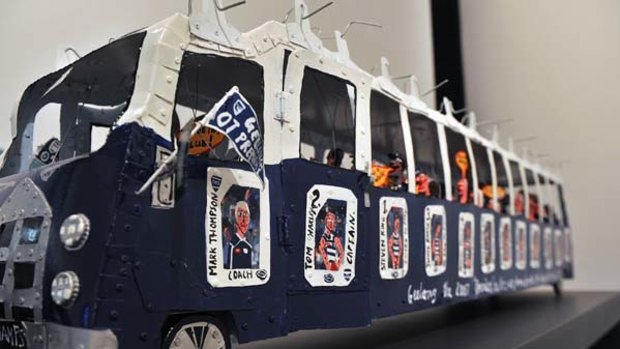 Glenn Morgan's work of a busload of Geelong supporters returning home after the 2007 grand final.