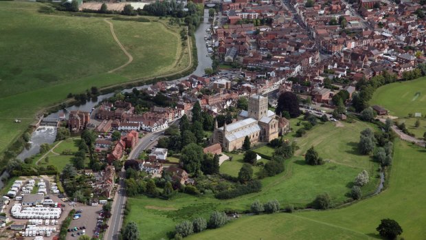 Picturesque: Tewkesbury, in Gloucestershire.