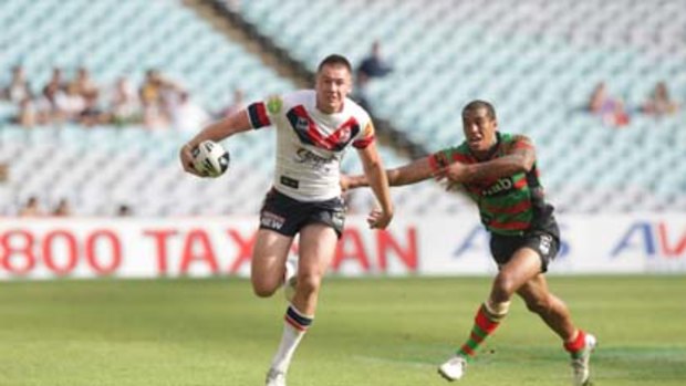 Natural-born league player ... Roosters centre Shaun Kenny-Dowall stood out with two tries against the Rabbitohs in round one.