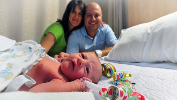 Hughes couple Mario and Maria Spralja welcome daughter Gabriella on New Years Day.