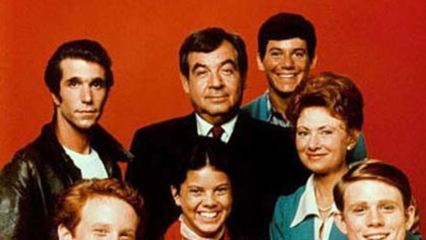 Long-running sitcom Happy Days presented an idealised family life in the 70s.