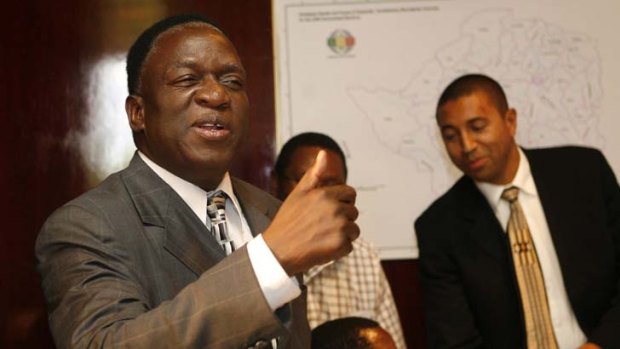 Dishonourable mention ... but  Emmerson Mnangagwa   says the power sharing arrangements in Zimbabwe are working.