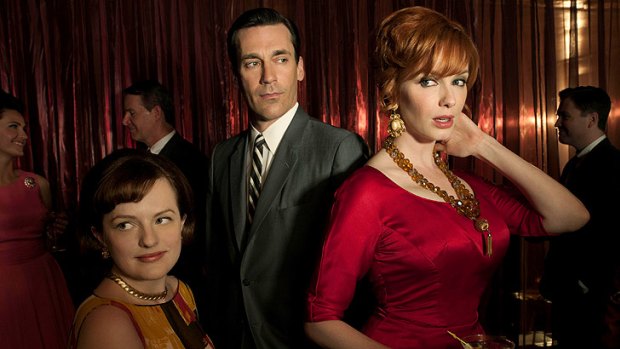 Christina Hendricks (right) says audiences will learn a lot more about her character, Joan, in the upcoming season of <i>Mad Men</i>.