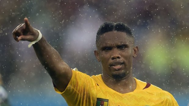 Cameroon's forward and captain Samuel Eto'o lead a strike for increased pay just prior to his team leaving for the World Cup in Brazil.