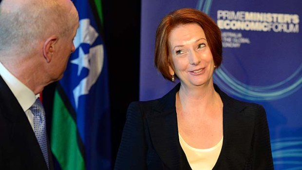 Economic development ... Prime Minister Julia Gillard promises to make cuts to company tax a "priority".