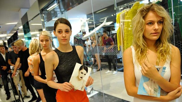 Myer Model candidates wait in hope.