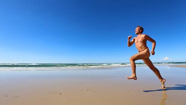 Free: Byron Bay resident Benjamin enjoys an uninhibited run.