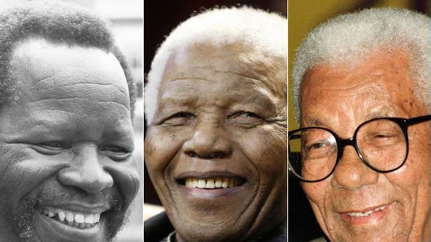 Lionising heroes &#8230; from left, Oliver Tambo, Nelson Mandela and Walter Sisulu.