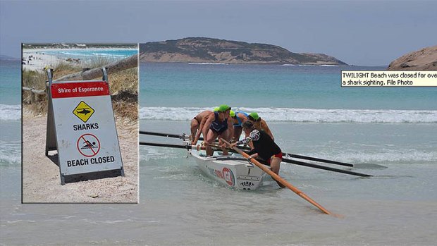 Twilight Beach near Esperance was closed and stranded swimmers evacuated by boat.