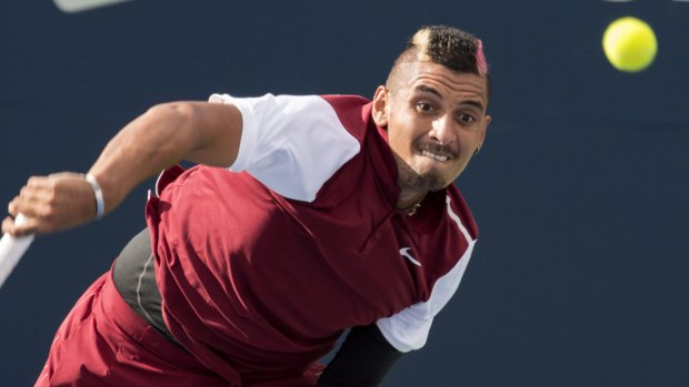 Toxic tosser: Nick Kyrgios.