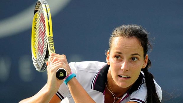 Jarmila Gajdosova has been eliminated from the US Open in straight sets.