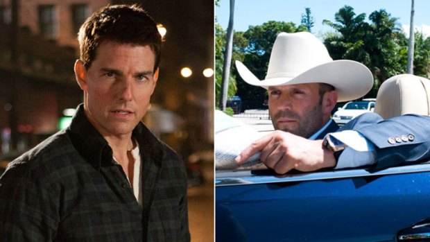 Brothers in arms ... Tom Cruise in <em>Jack Reacher</em>, left, and Jason Statham in <em>Parker</em>.