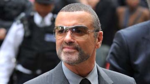 British singer George Michael arrives at Highbury Magistrates Court in London yesterday.