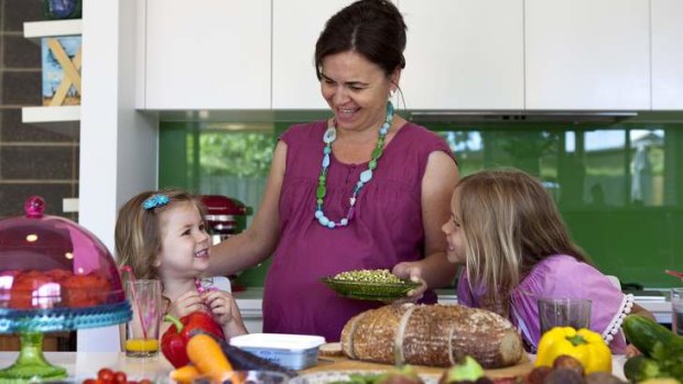 Tina Mizgalski believes providing healthy food for her two young girls (Ella, age 6 and Ruby, age 2) is most important for navigating nutritional choices in their later life.