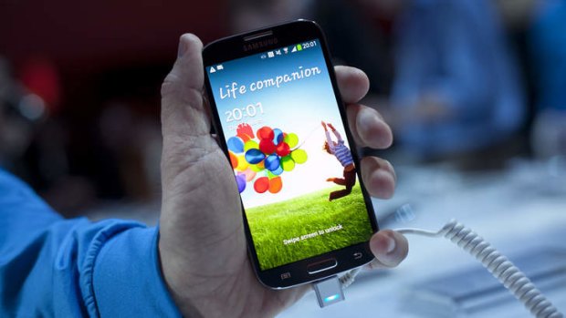 Light years ahead: The Samsung Galaxy S4 has a five-inch screen.