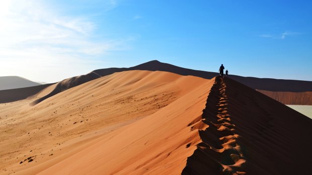 The Sossusvlei dunes in Nambia.
