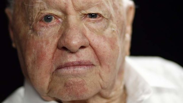Broke ... Veteran actor Mickey Rooney leaves nothing in his will to his estranged wife and eight children.