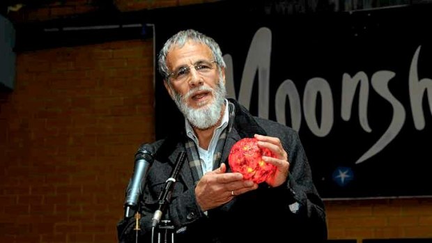 Inductee: Yusuf Islam, or Cat Stevens, at the 2012 launch of  the musical <i>Moonshadow</i>,  based on his songs.