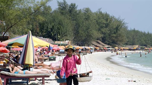 Ochheuteal Beach at Sihanoukville.
