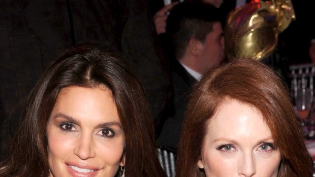Still stunning but for how long? ... Cindy Crawford, 46, and Julianne Moore, 51.