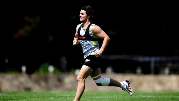 Raiders training at Northbourne oval, Braddon on Thursday. Jarrod Croker pictured during training.