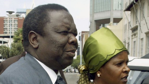 Morgan Tsvangirai and his wife Susan.