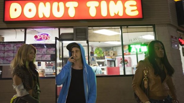 The all-night cafe Donut Time, where much of <i>Tangerine</i> is set.