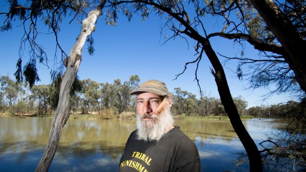 Darren Perry at the Kings Billabong near Mildura.