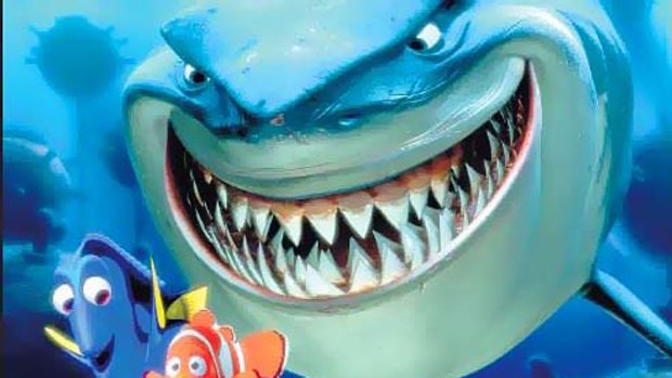 Attack ... the shark in <i>Finding Nemo</i> has been highlighted as disturbing.