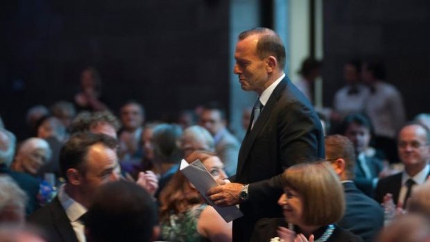 Tony Abbott at the Prime Minister's Literary Awards.