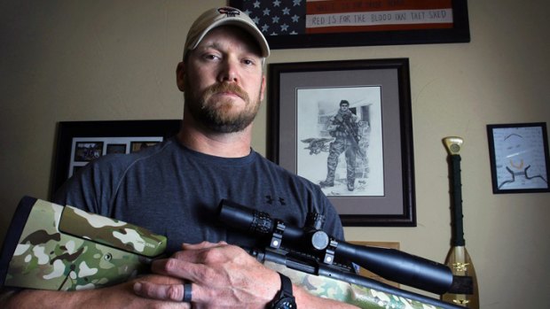 Shot dead ... former Navy SEAL Chris Kyle, photographed in Texas in April 2012.