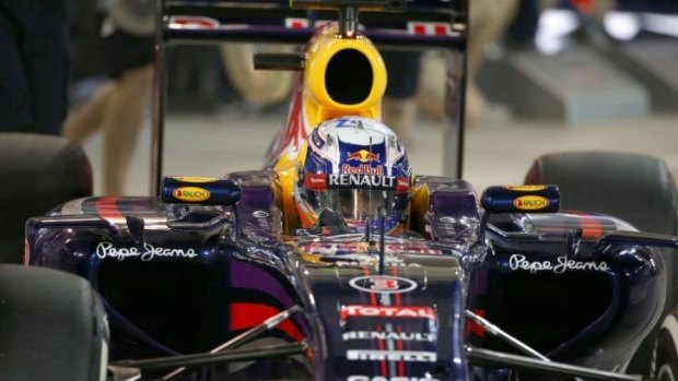 Daniel Ricciardo in action in Bahrain.