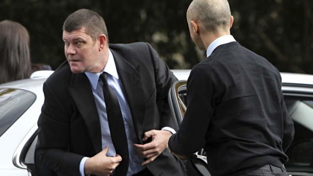 In the news this week: James Packer arrives at Paul Ramsay's funeral on Friday.
