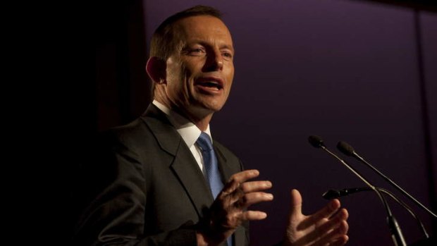Tony Abbott at the Institute of Public Affairs in Melbourne.