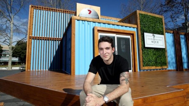 Sydney contestant Dom Aboud at his pop-up restaurant in Parramatta for the Channel Seven series <i>Restaurant Revolution</i>.