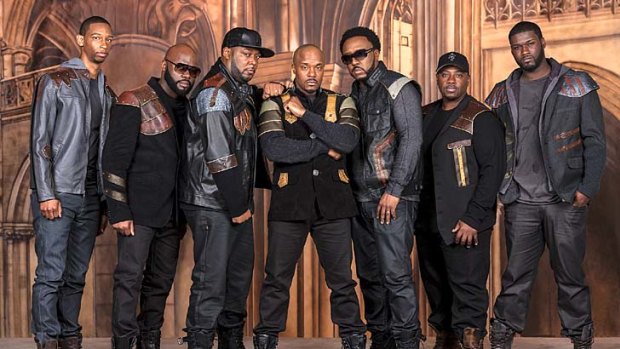 Burst into song &#8230; founding member Roger Thomas (third from right) says Naturally 7 barely even need to warm up.
