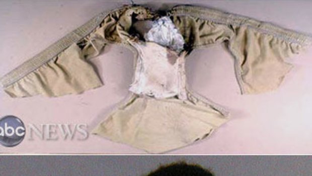 Abdulmutallab and the underwear he was allegedly wearing when the device exploded.
