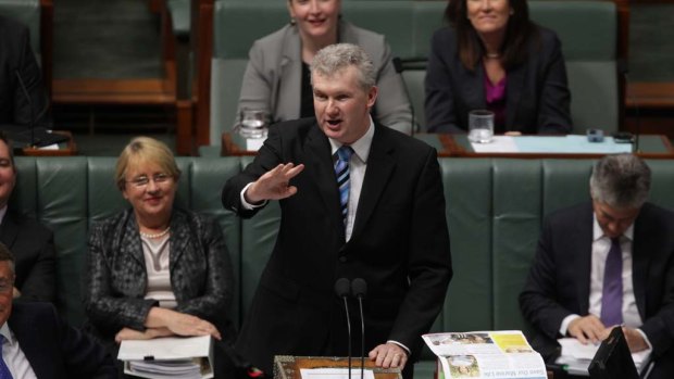 Tony Burke goes on the offensive at question time today.