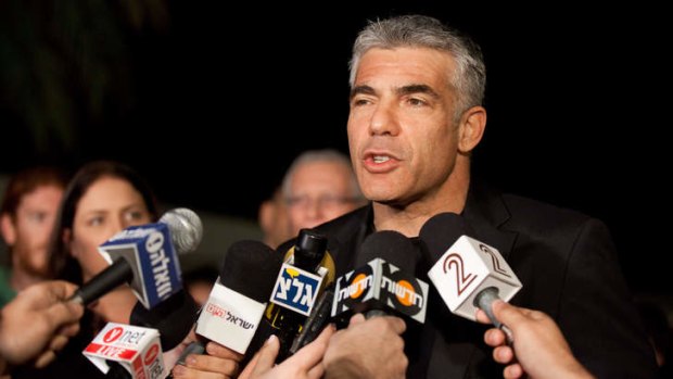 Rising star ... Yair Lapid, leader of the Yesh Atid party. The Israeli actor, journalist, author, former TV presenter and news anchor won 19 of 120 parliamentary seats and is expected to form a coalition government with incumbent prime minister Binyamin Netanyahu.