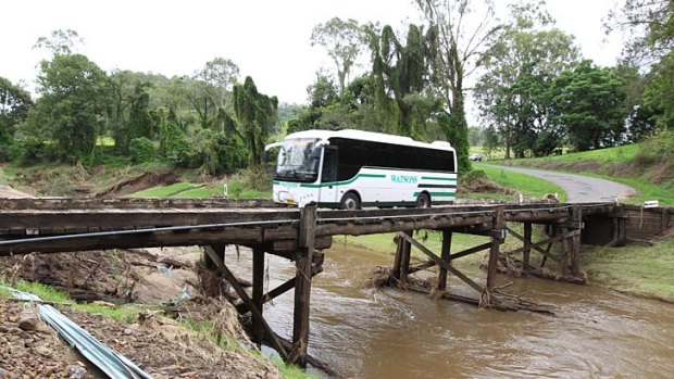 Grieves Crossing, Kyogle, where improvement work is under way.