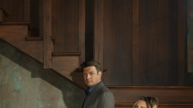 Double header: <i>Castle</i> stars Nathan Fillion as Richard Castle and Stana Katic as NYPD Detective Kate Beckett.