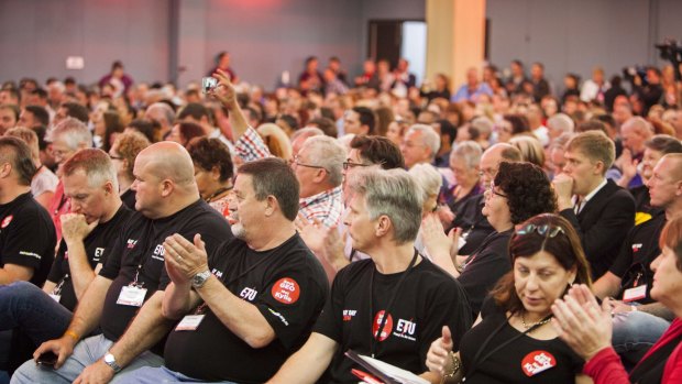 Members of the Australian Labor Party attend the Qld the Labor State Conference.