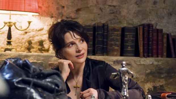 Flirtatious road trip ... Juliette Binoche does her best to help her director and her co-star.