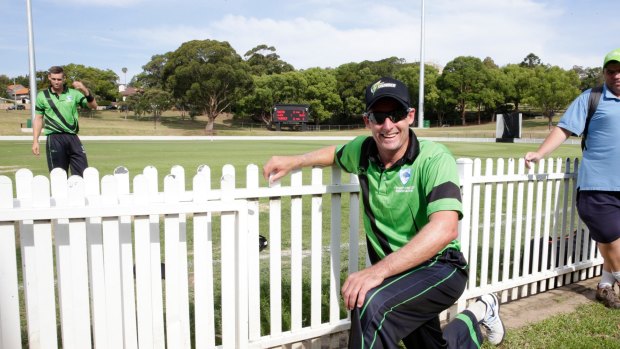Ready to rumble: Sydney Thunder captain Mike Hussey at Drummoyne on Thursday.