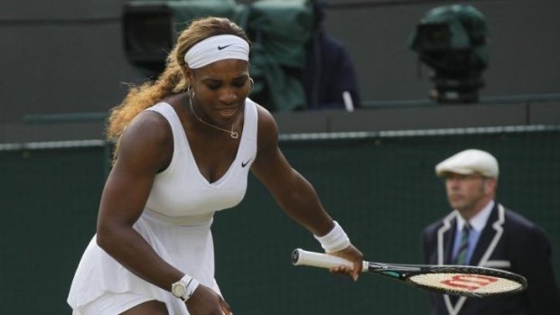 Out of sorts: Serena Williams.